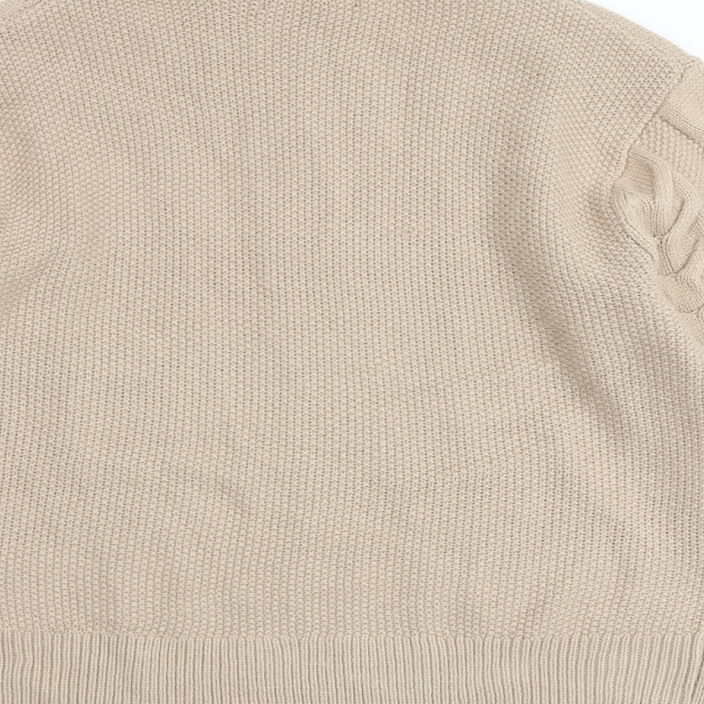 Marks and Spencer Womens Brown Roll Neck Acrylic Pullover Jumper Size M