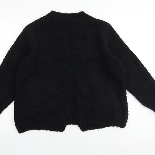 Marks and Spencer Womens Black V-Neck Acrylic Cardigan Jumper Size M