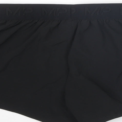 Myprotein Womens Black Polyester Athletic Shorts Size M Regular Drawstring