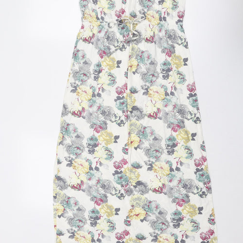 NEXT Womens Multicoloured Floral Viscose Maxi Size 12 Off the Shoulder Pullover