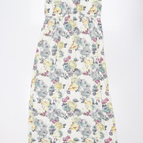 NEXT Womens Multicoloured Floral Viscose Maxi Size 12 Off the Shoulder Pullover