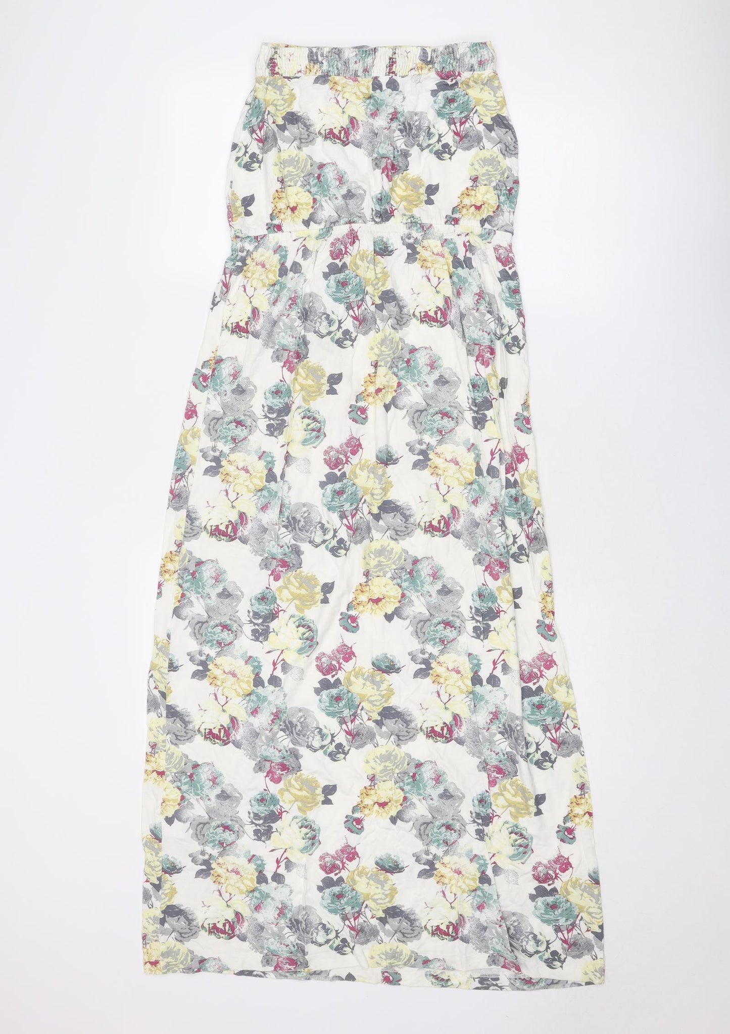 NEXT Womens Multicoloured Floral Viscose Maxi Size 12 Off the Shoulder Pullover