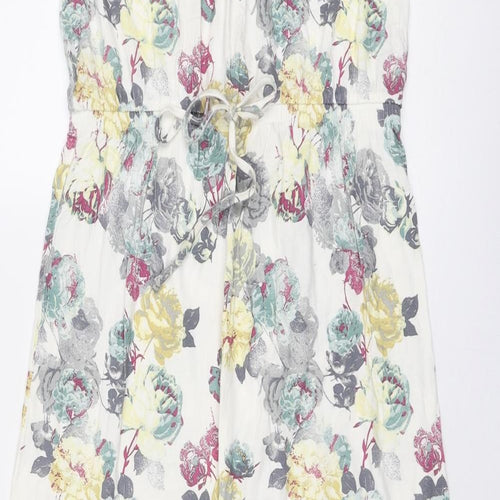 NEXT Womens Multicoloured Floral Viscose Maxi Size 12 Off the Shoulder Pullover