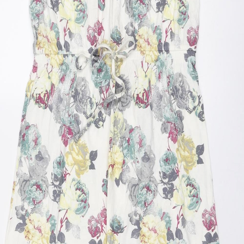 NEXT Womens Multicoloured Floral Viscose Maxi Size 12 Off the Shoulder Pullover