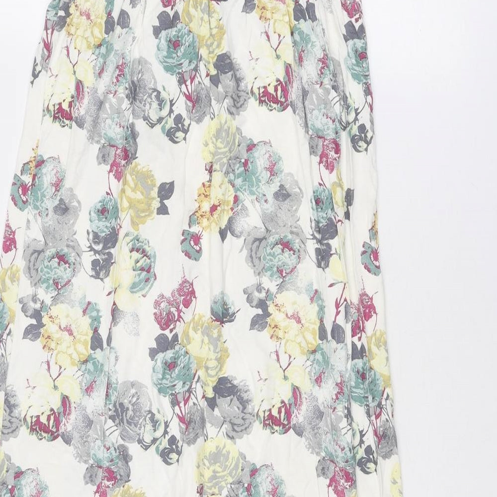 NEXT Womens Multicoloured Floral Viscose Maxi Size 12 Off the Shoulder Pullover