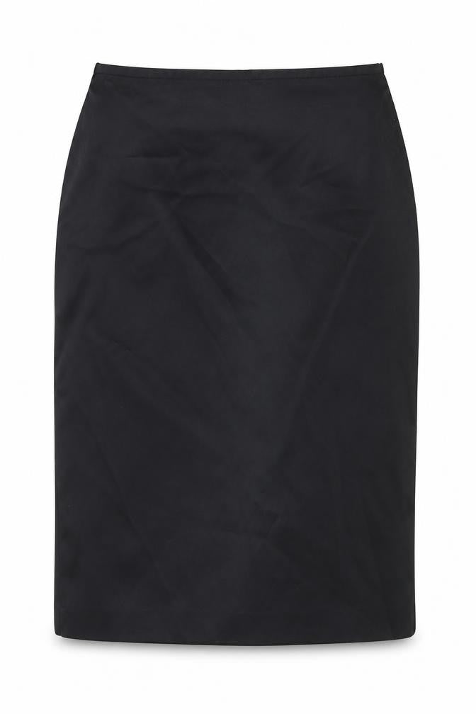 AMARANTO Womens Black Paisley Polyester Straight & Pencil Skirt Size 10 Zip