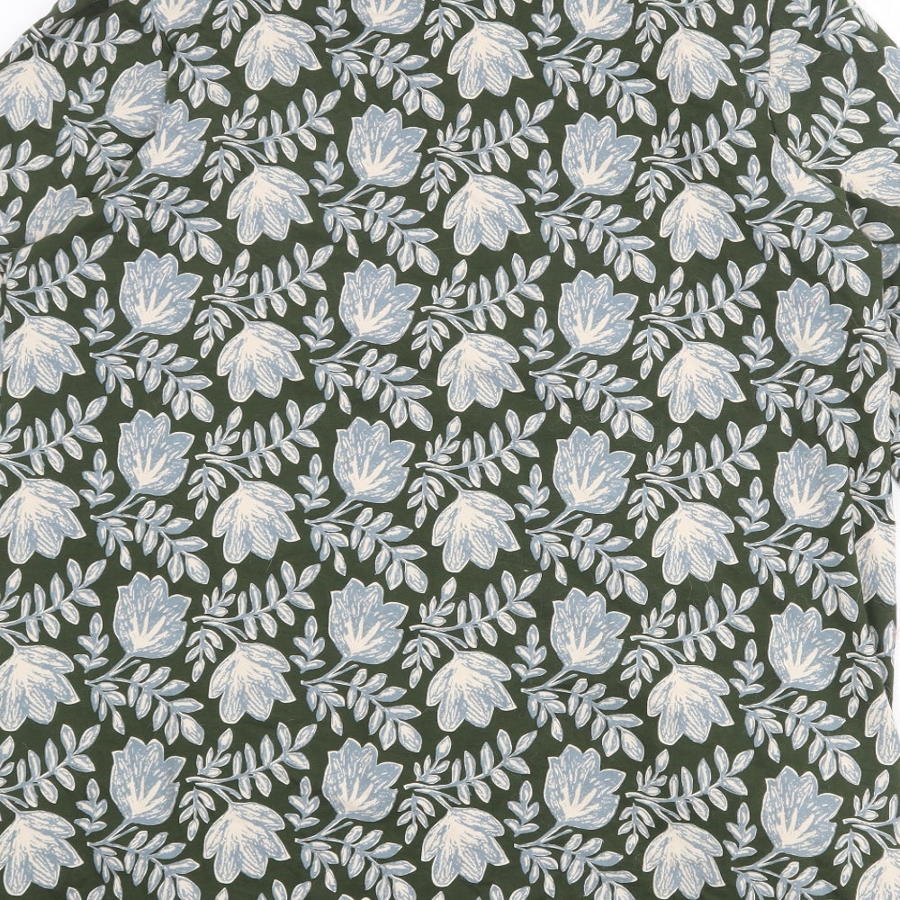 Seasalt Womens Green Floral Cotton Pullover Sweatshirt Size 20 Pullover
