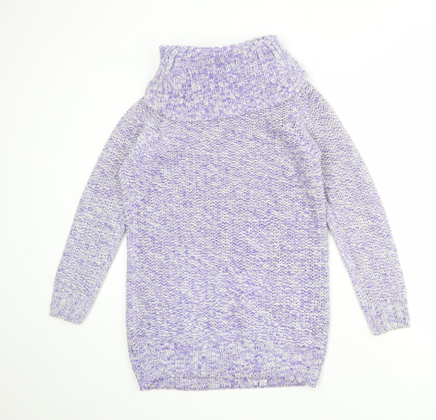 BHS Womens Purple Roll Neck Acrylic Pullover Jumper Size 12