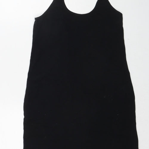 COLLUSION Womens Black Cotton A-Line Size 12 Halter Pullover