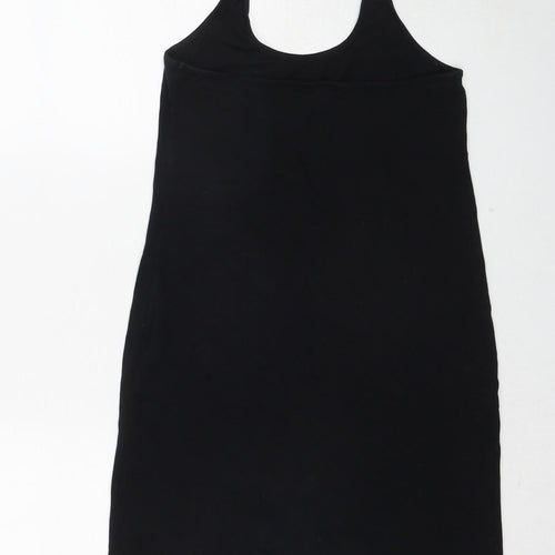 COLLUSION Womens Black Cotton A-Line Size 12 Halter Pullover