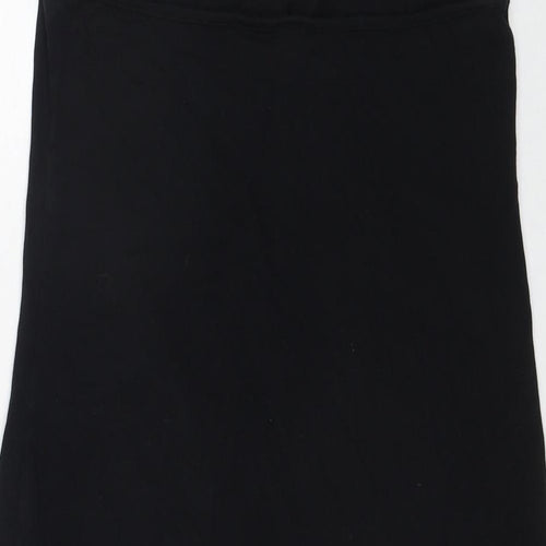 COLLUSION Womens Black Cotton A-Line Size 12 Halter Pullover