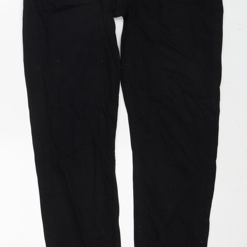 Topman Mens Black Cotton Skinny Jeans Size 34 in Regular Zip