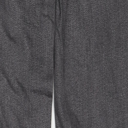 Marks and Spencer Womens Grey Cotton Straight Jeans Size 8 Regular Zip