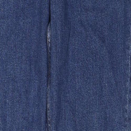 H&M Mens Blue Cotton Straight Jeans Size 32 in L32 in Regular Zip