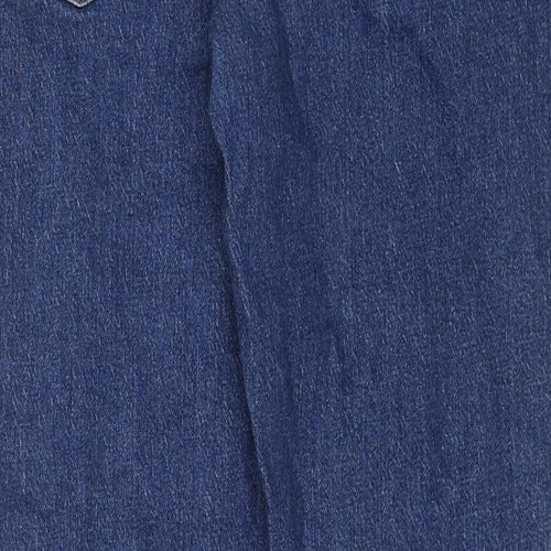 H&M Mens Blue Cotton Straight Jeans Size 32 in L32 in Regular Zip