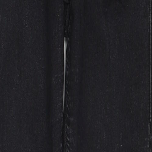 Topshop Womens Black Cotton Skinny Jeans Size 28 L30 in Regular Zip