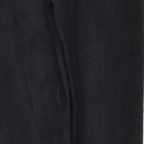 Topshop Womens Black Cotton Skinny Jeans Size 28 L30 in Regular Zip
