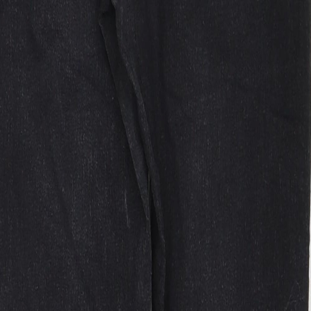Topshop Womens Black Cotton Skinny Jeans Size 28 L30 in Regular Zip