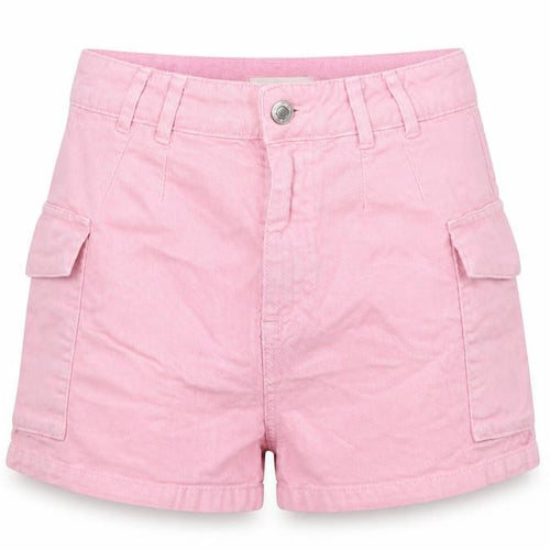 TALLY WEiJL Womens Pink Cotton Cargo Shorts Size 8 Regular Zip