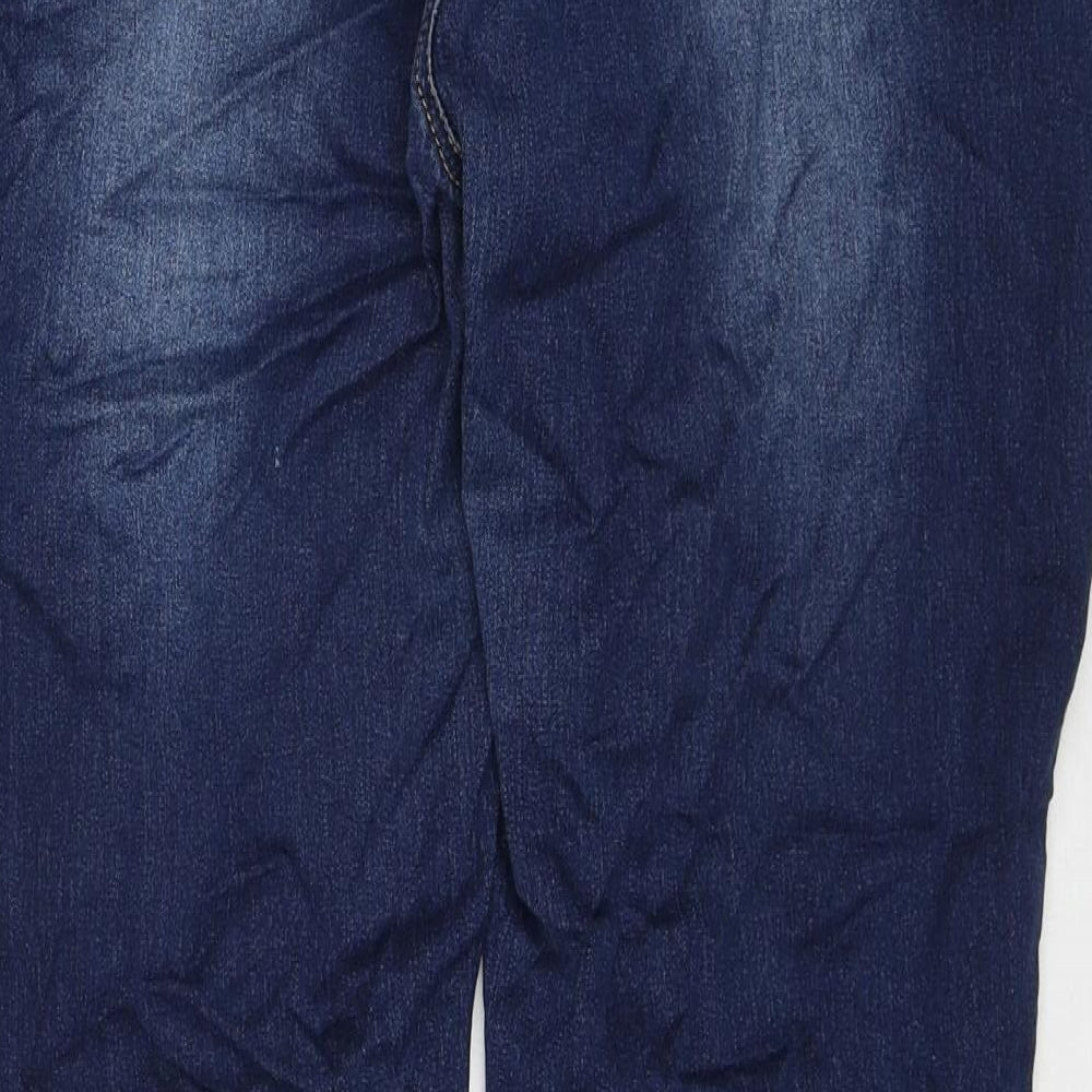 John Baner Womens Blue Cotton Skinny Jeans Size 22 Regular Zip