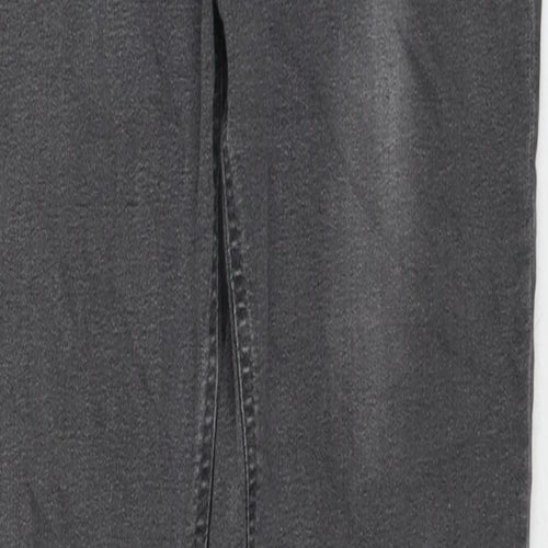 Marks and Spencer Womens Grey Cotton Jegging Jeans Size 10 Regular Zip