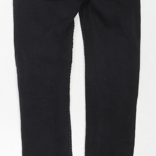 H&M Girls Black Cotton Jegging Jeans Size 6-7 Years Regular Pullover