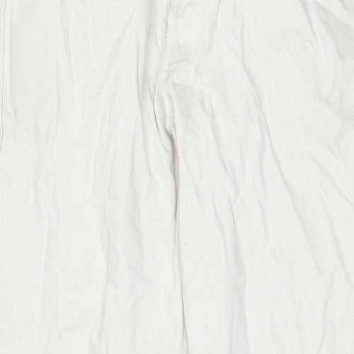 Levi's Mens White Cotton Straight Jeans Size 38 in L32 in Regular Button