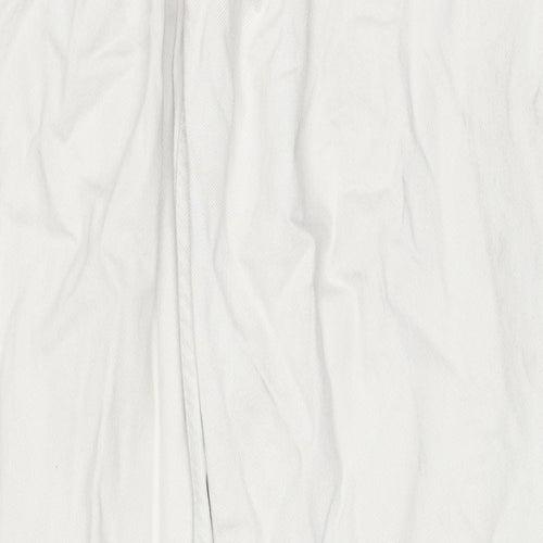 Levi's Mens White Cotton Straight Jeans Size 38 in L32 in Regular Button