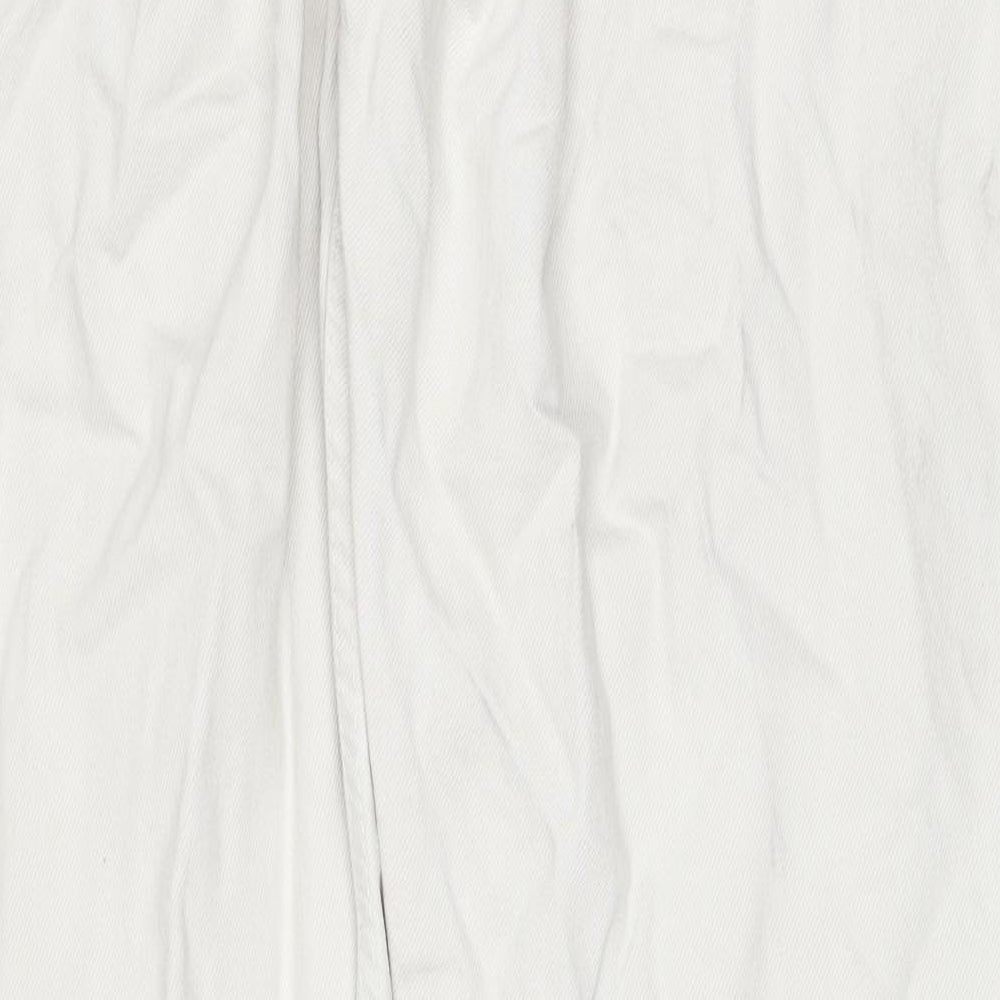 Levi's Mens White Cotton Straight Jeans Size 38 in L32 in Regular Button