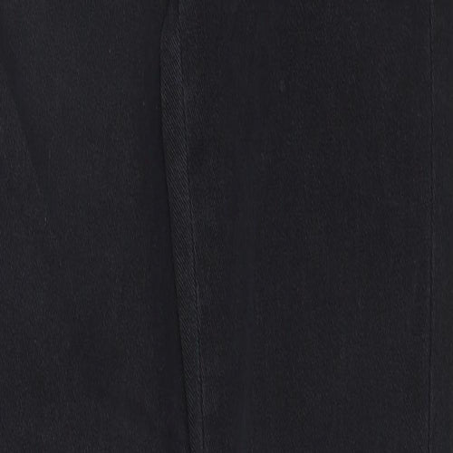 Topshop Womens Black Cotton Skinny Jeans Size 26 in L32 in Regular Zip