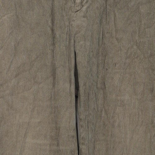 EWM Mens Beige Cotton Trousers Size 34 in L29 in Regular Zip