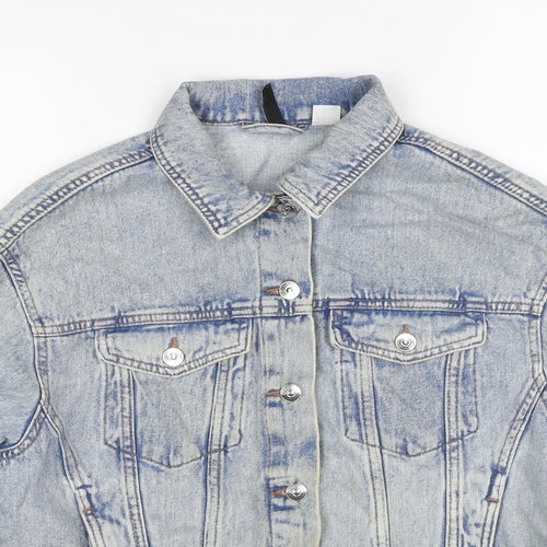 Divided by H&M Womens Blue Jacket Size XS Button