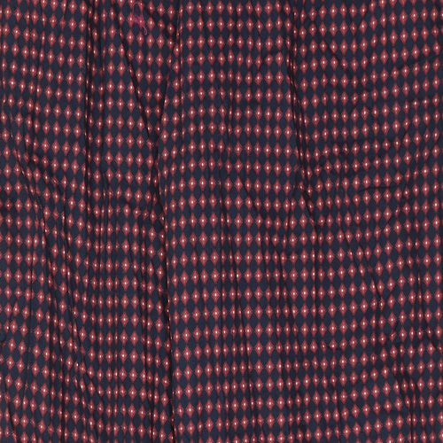 Marks and Spencer Mens Red Geometric Cotton Pyjama Pants Size 2XL Drawstring