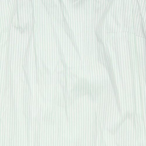 Bonmarché Womens Green Striped Cotton Tank Dress Size 10 V-Neck Pullover