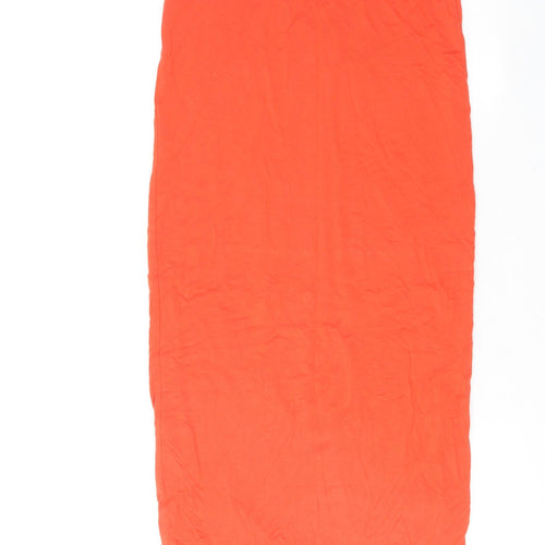 Topshop Womens Orange Viscose Bandage Skirt Size 10