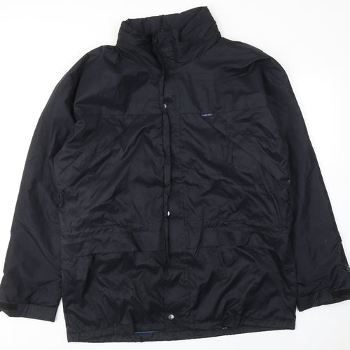 Himalaya Mens Black Windbreaker Jacket Size XL Zip