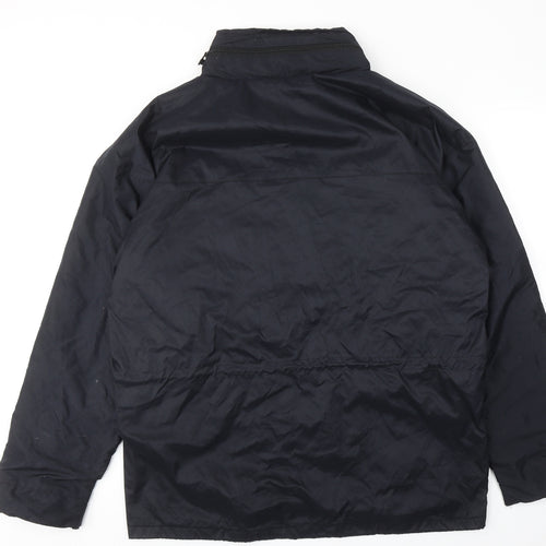 Himalaya Mens Black Windbreaker Jacket Size XL Zip