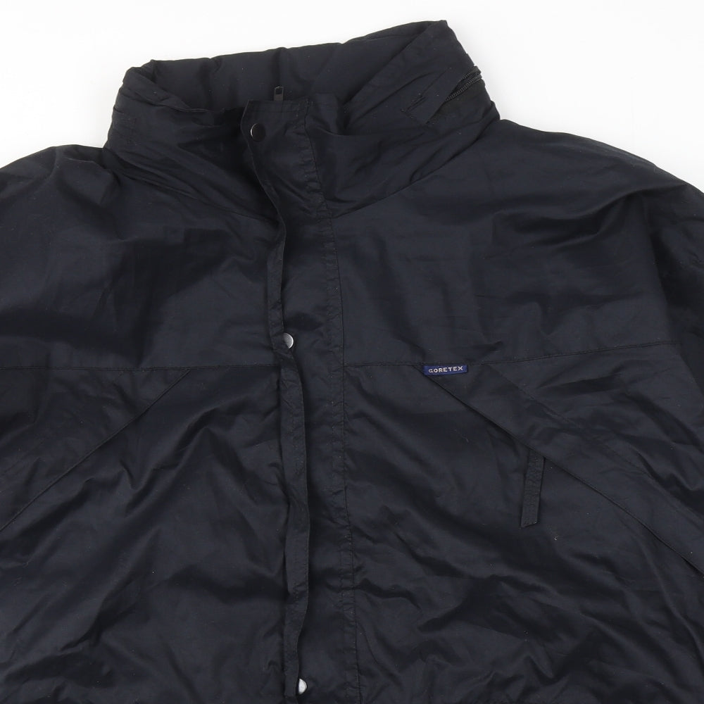 Himalaya Mens Black Windbreaker Jacket Size XL Zip