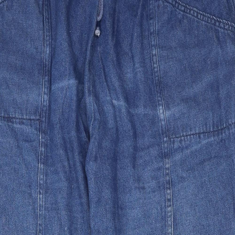 Anthology Womens Blue Cotton Tapered Jeans Size 24 Regular Drawstring