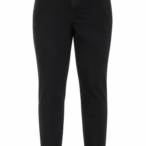 Dunnes Stores Womens Black Cotton Skinny Jeans Size 10 Regular Zip