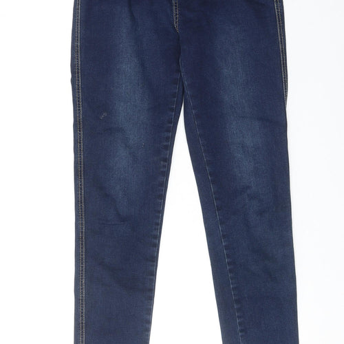 Denim Club Womens Blue Cotton Skinny Jeans Size 10 Regular Zip