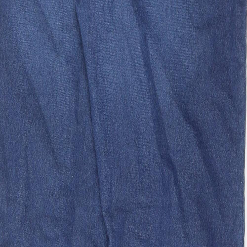 Lands' End Girls Blue Cotton Jegging Jeans Size 14 Years Regular Pullover - Splatter Detail
