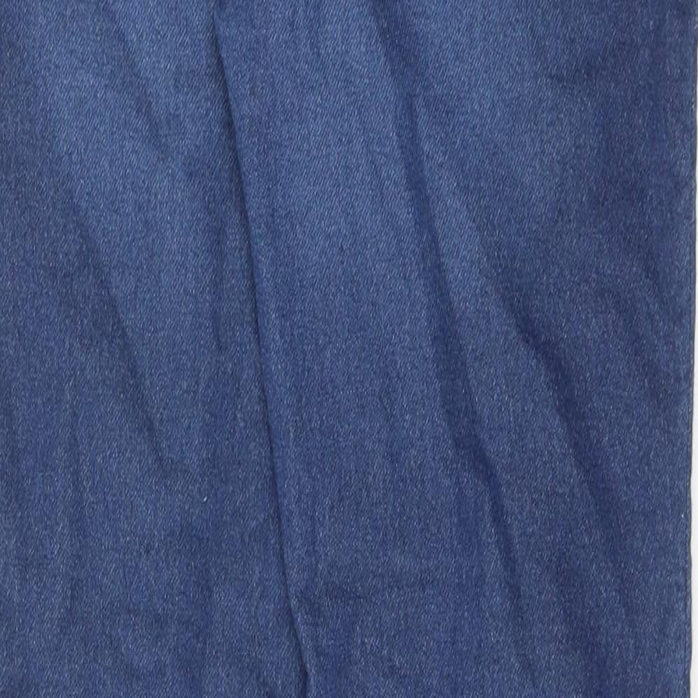 Lands' End Girls Blue Cotton Jegging Jeans Size 14 Years Regular Pullover - Splatter Detail