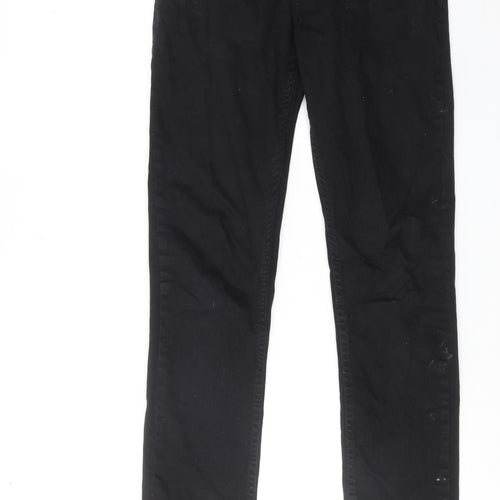 NEXT Boys Black Cotton Straight Jeans Size 13 Years Regular Zip