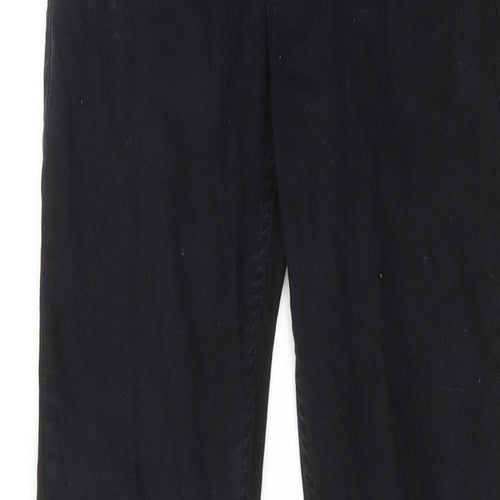 NEXT Boys Black Cotton Straight Jeans Size 13 Years Regular Zip