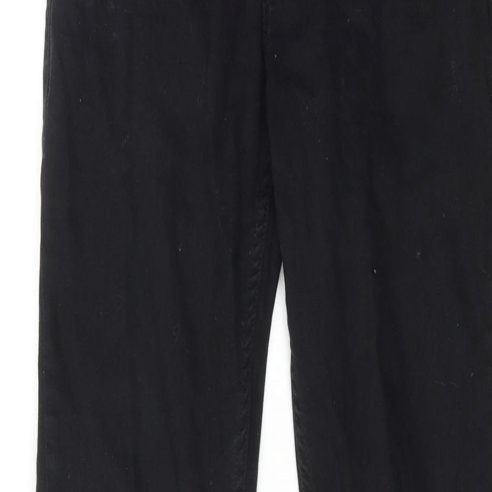 NEXT Boys Black Cotton Straight Jeans Size 13 Years Regular Zip