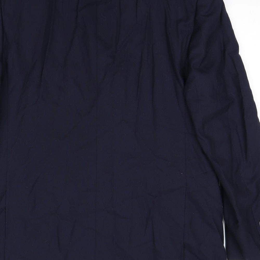 Marks and Spencer Mens Blue Wool Jacket Suit Jacket Size 42 Regular