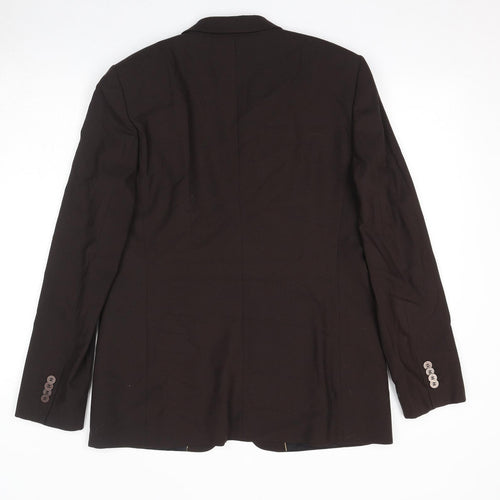 Per Una Womens Brown Wool Jacket Suit Jacket Size 16
