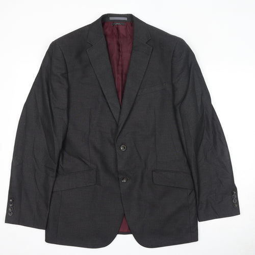 Marks and Spencer Mens Grey Polyester Jacket Suit Jacket Size 40 Regular