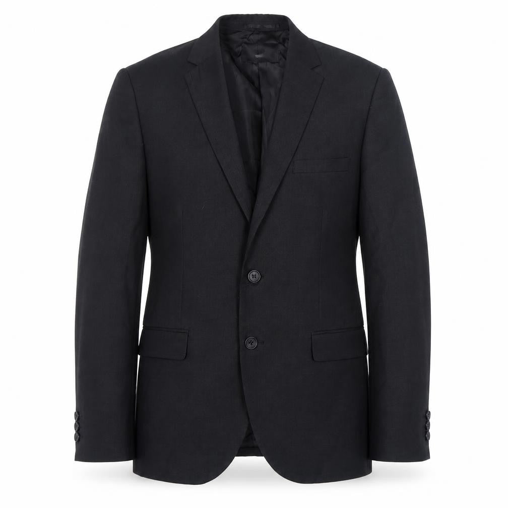 H&M Mens Black Polyester Jacket Suit Jacket Size 40 Regular